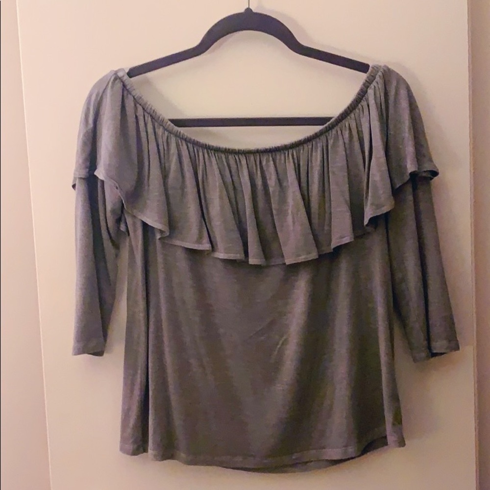 American Eagle Ruffle Top